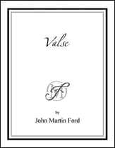 Valse piano sheet music cover